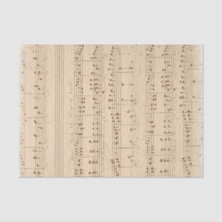 Papel De Seda hoja de música antigua vintage