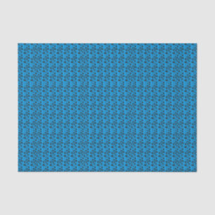 Papel De Seda Hoja de música azul y negro
