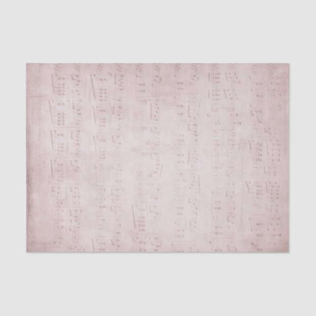 Papel De Seda hoja de música vintage (Anverso)