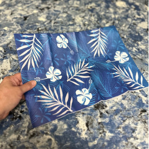 Papel De Seda Hoja tropical hawaiana Hibiscus