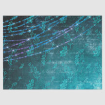 Hojas abstractas y cadenas en verde