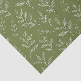 Papel De Seda Hojas botánicas