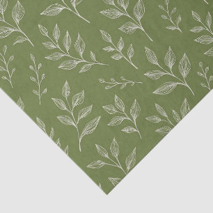 Papel De Seda Hojas Botánicas