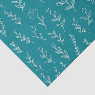 Papel De Seda Hojas Botánicas