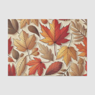 Papel De Seda hojas clásicas de otoño