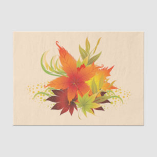Papel De Seda Hojas de Acción de Gracias de otoño