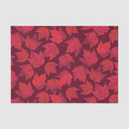 Papel De Seda Hojas de arce del rojo del otoño