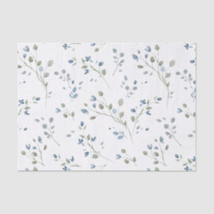 Papel De Seda Hojas de color de agua pastel