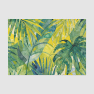 Papel De Seda Hojas de Monstera de Palma Tropical en la Jungla