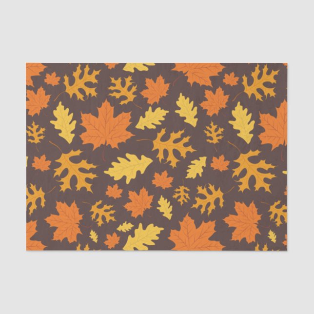 Papel De Seda Hojas de otoño (Anverso)
