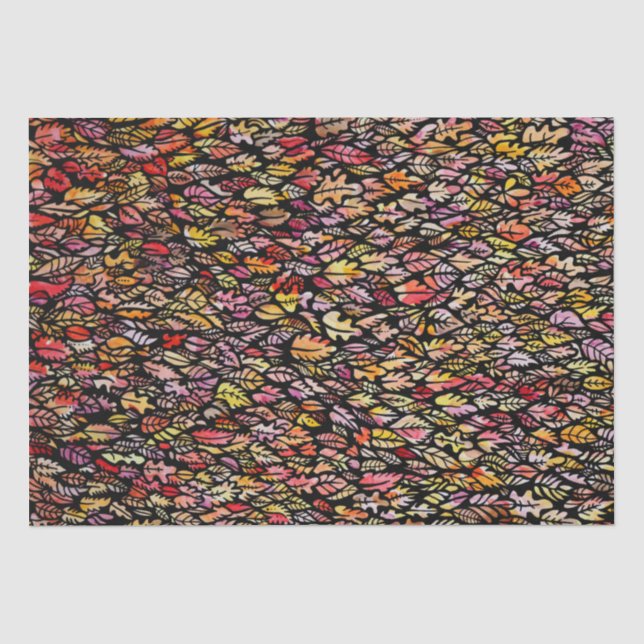 Papel De Seda Hojas de Otoño (Anverso)