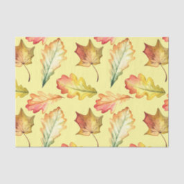 Papel De Seda Hojas de Otoño (Diseño 46 Serie Amarillo/Naranja)
