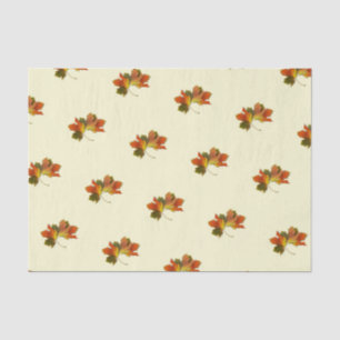 Papel De Seda Hojas de Otoño Doradas