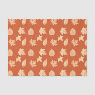 Papel De Seda Hojas de otoño - mandarina