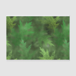 PAPEL DE SEDA HOJAS DE OTOÑO VERDE EN OTOÑO