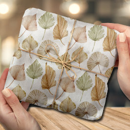 Papel De Seda Hojas de palma acuarela exóticas