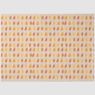 Papel De Seda Hojas de roble otoñales