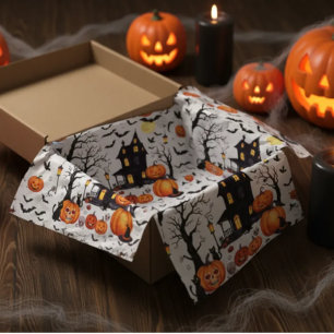 Papel De Seda Hojas De Tejido De Fiesta Brillante Para Halloween