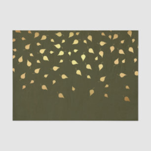 Papel De Seda Hojas doradas de otoño