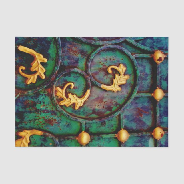 Papel De Seda Hojas metalizado (Anverso)