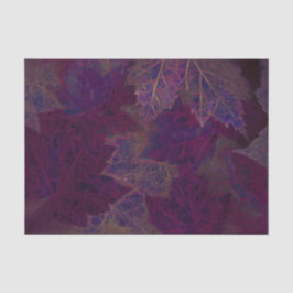 Papel De Seda Hojas oscuras de arce brillante púrpura de otoño