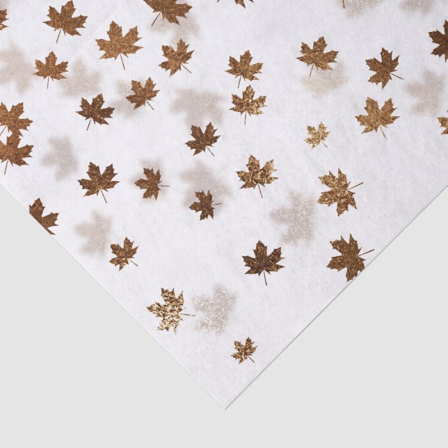 Papel De Seda Hojas que Caen Otoñales  (Detalle)