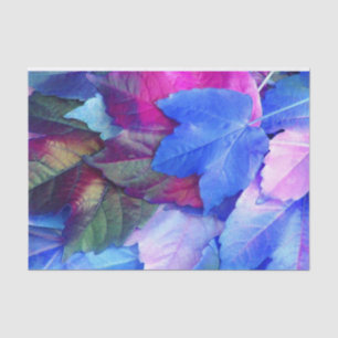 Papel De Seda Hojas rosas N Azules