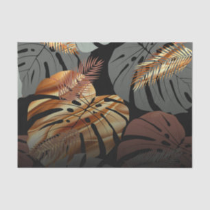 Papel De Seda Hojas tópicas elegantes