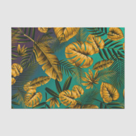 Papel De Seda Hojas tropicales