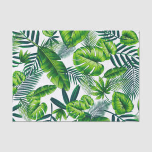 Papel De Seda Hojas tropicales