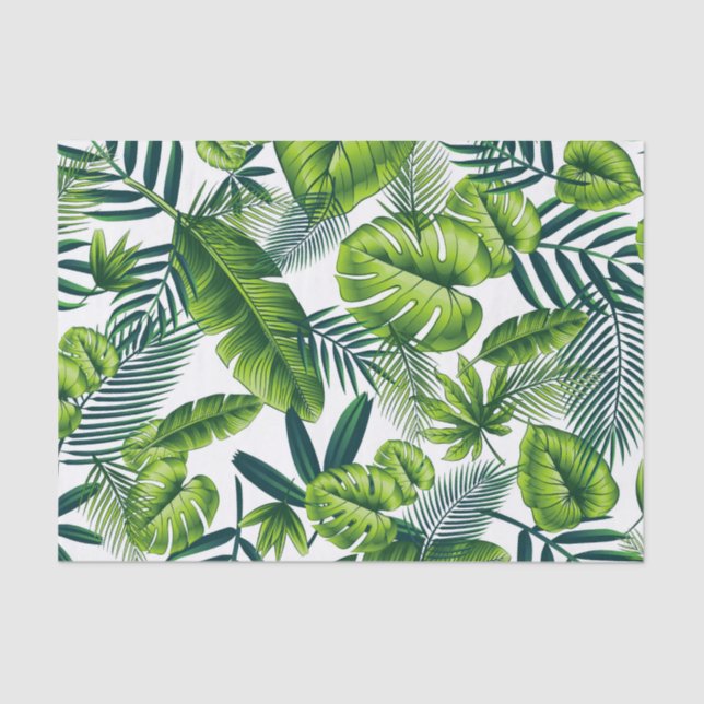 Papel De Seda Hojas tropicales (Anverso)