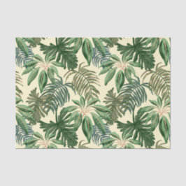 Papel De Seda Hojas tropicales de palmera