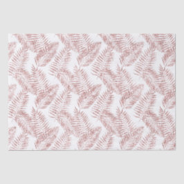 Papel De Seda Hojas tropicales de Purpurina rosa de Rubor