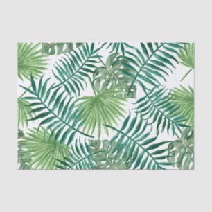 Papel De Seda Hojas tropicales de selva