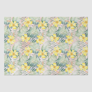 Papel De Seda Hojas tropicales Ombre Rosa Purpurina Sueño