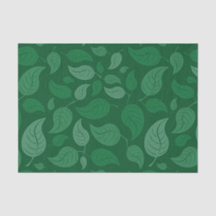 Papel De Seda Hojas verdes