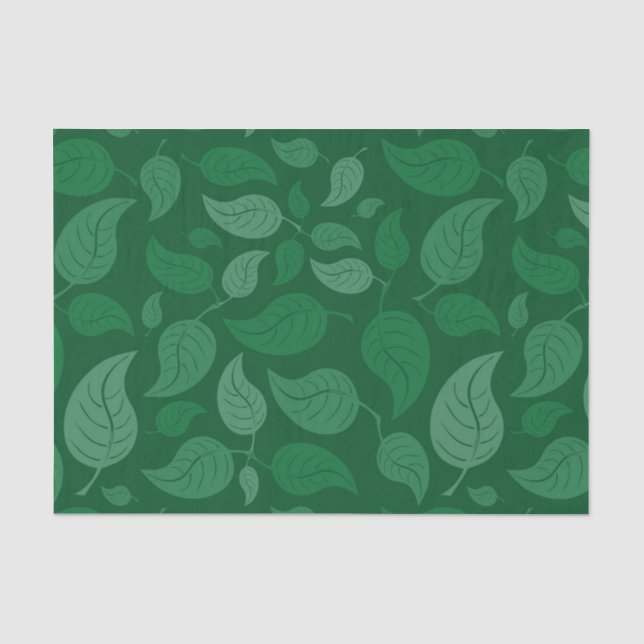 Papel De Seda Hojas verdes (Anverso)
