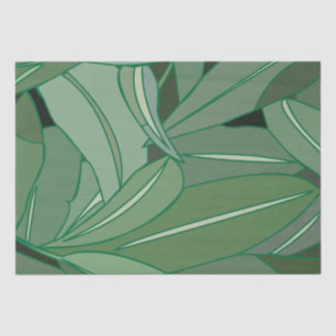 Papel De Seda Hojas verdes de eucalipto