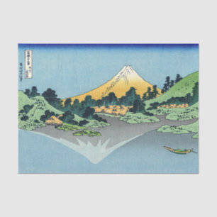 Papel De Seda Hokusai - El Monte Fuji reflexiona en el lago Kawa