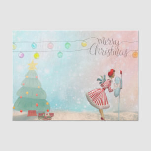 Papel De Seda ¡Hola Navidad de los años 50!