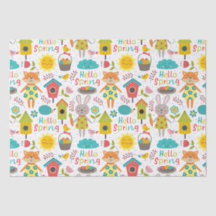 Papel De Seda ¡Hola primavera! Personalizados de animales de col