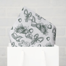 Papel De Seda Holiday Sweets- Pine (Sheer)