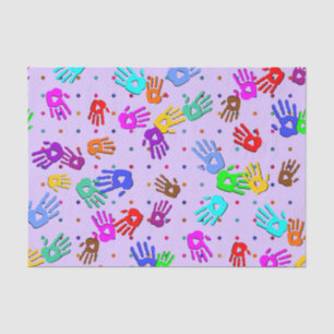 Papel De Seda holiES - puntos de mano coloreado patrón 1