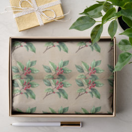 Papel De Seda Holly Botanics Navidades Tejido Paper