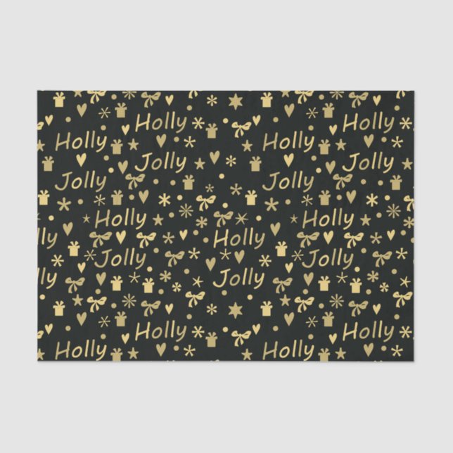 Papel De Seda Holly jolly (Anverso)