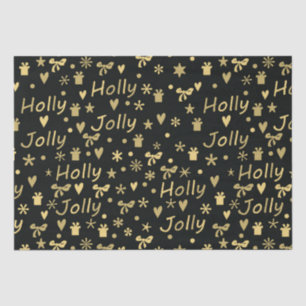 Papel De Seda Holly Jolly Chrsitmas