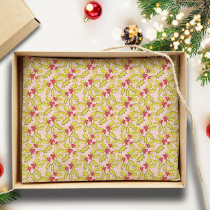Papel De Seda Holly y Berries en Navidades de Whimsy festivales 