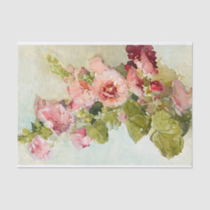 Papel De Seda Hollyhocks por Franz Bischoff