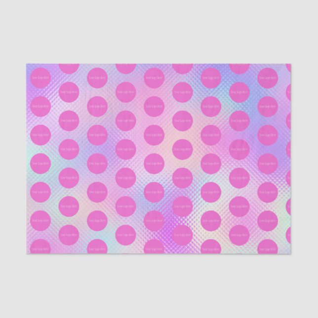 Papel De Seda Holografía con el logotipo promocional para empres (Anverso)