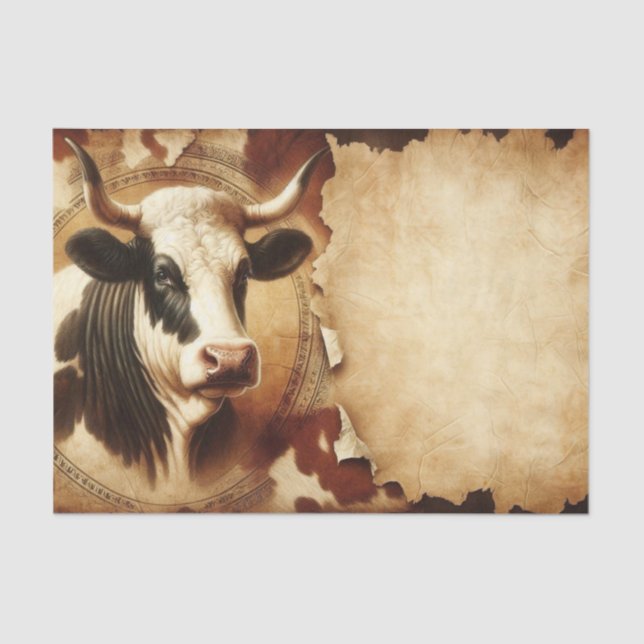 Papel De Seda Holstein Bull 1 Tissue Paper (Anverso)